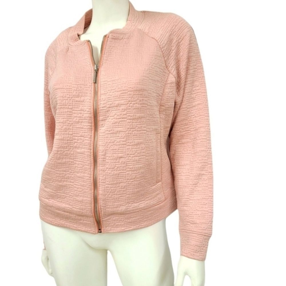 H By Halston Textured Zip Jacket size 12